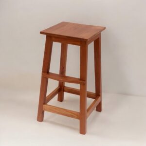Natural  Finish Teak Wooden Foot Rest Stool