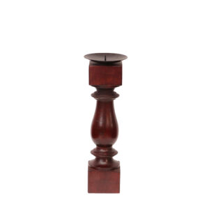 Wooden Pillar Style Candle Holder